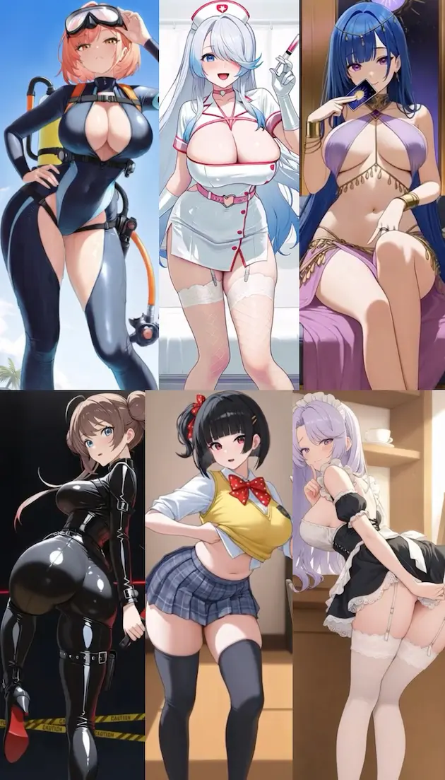 俺のクマ充生活: 美少女と契約しすぎた件・エロいキャラクター