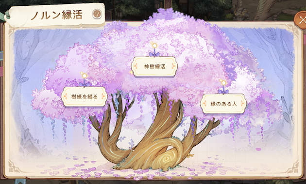 ツリーオブセイヴァー:ネバーランド・ゲーム・結婚システム