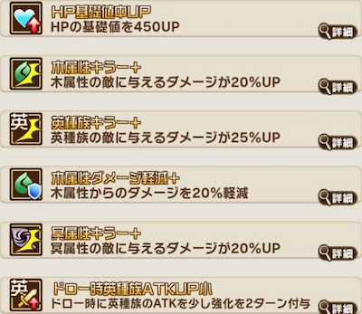 コトダマン・モンストコラボ・メビウス・祝福とくせい